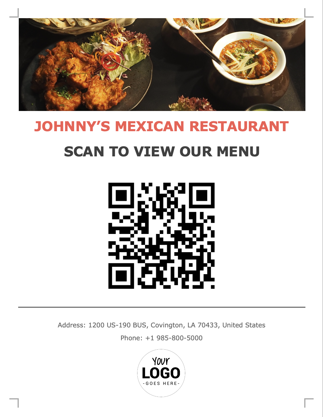 qr code template word