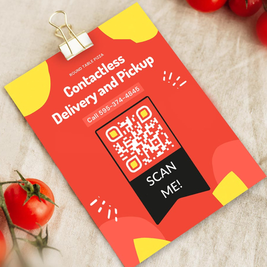 qr code on flyer