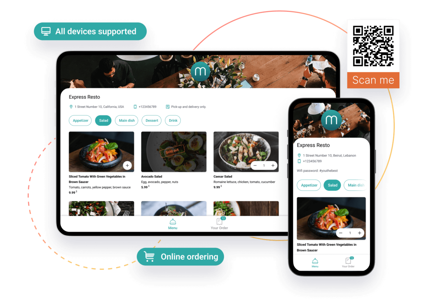 Digital Menu with Online Ordering - Menubly