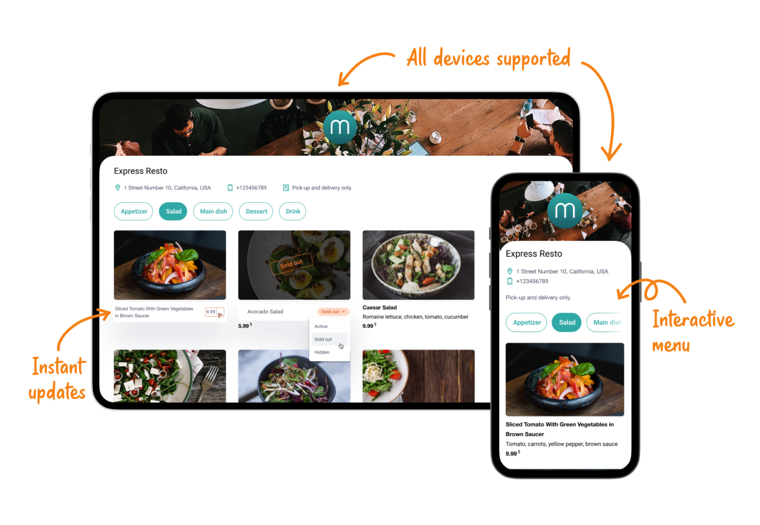 Create free restaurant website and online menu - Menubly