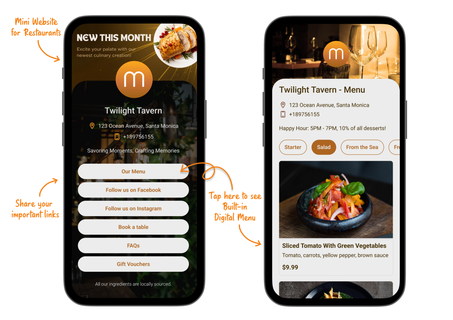 Restaurant Menu Website Example Interactive Design Free Restaurant Website Builder - Menubly