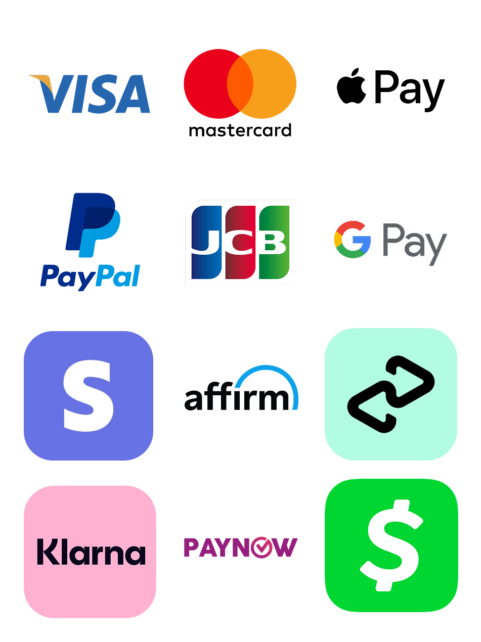 100+ payment methods