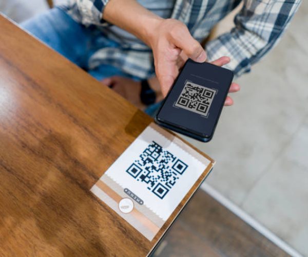 qr code on table