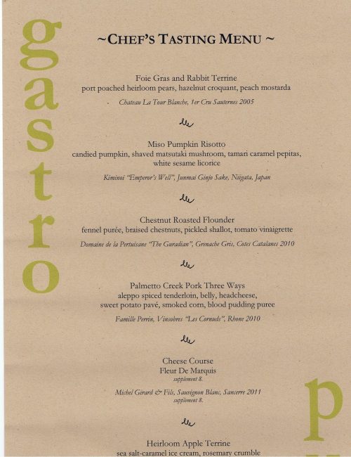 tasting menu example